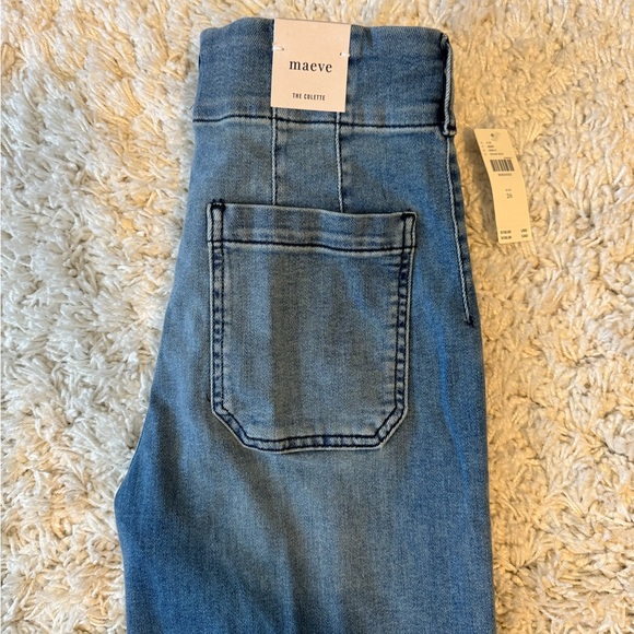 NWT The Colette Crop High-Rise Wide-Leg Jeans by Maeve, Size 26 - Picture 4 of 9
